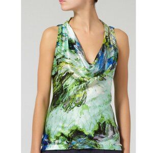 Robert Rodriguez Printed Silk Sleeveless Top